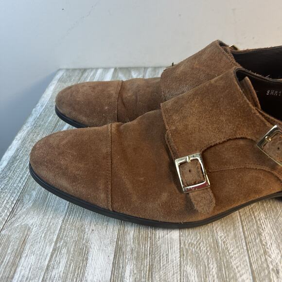 G. Brown Shoes Luke Suede Double Monk Strap Brown Size 10 main image 4